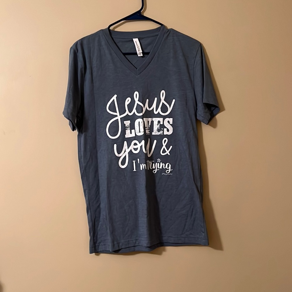blue tee
